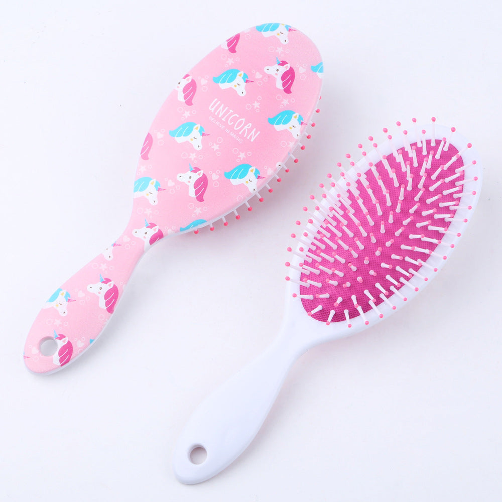 air bag comb color rubber massage comb cartoon hairdressing tool