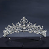 Vintage tiara alloy diamond crown