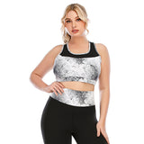 Plus size yoga clothes leggings sports bra