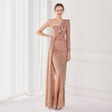 New Fashion Women's Sexy Sequin Evening Dresses Sexy Long Party Dress