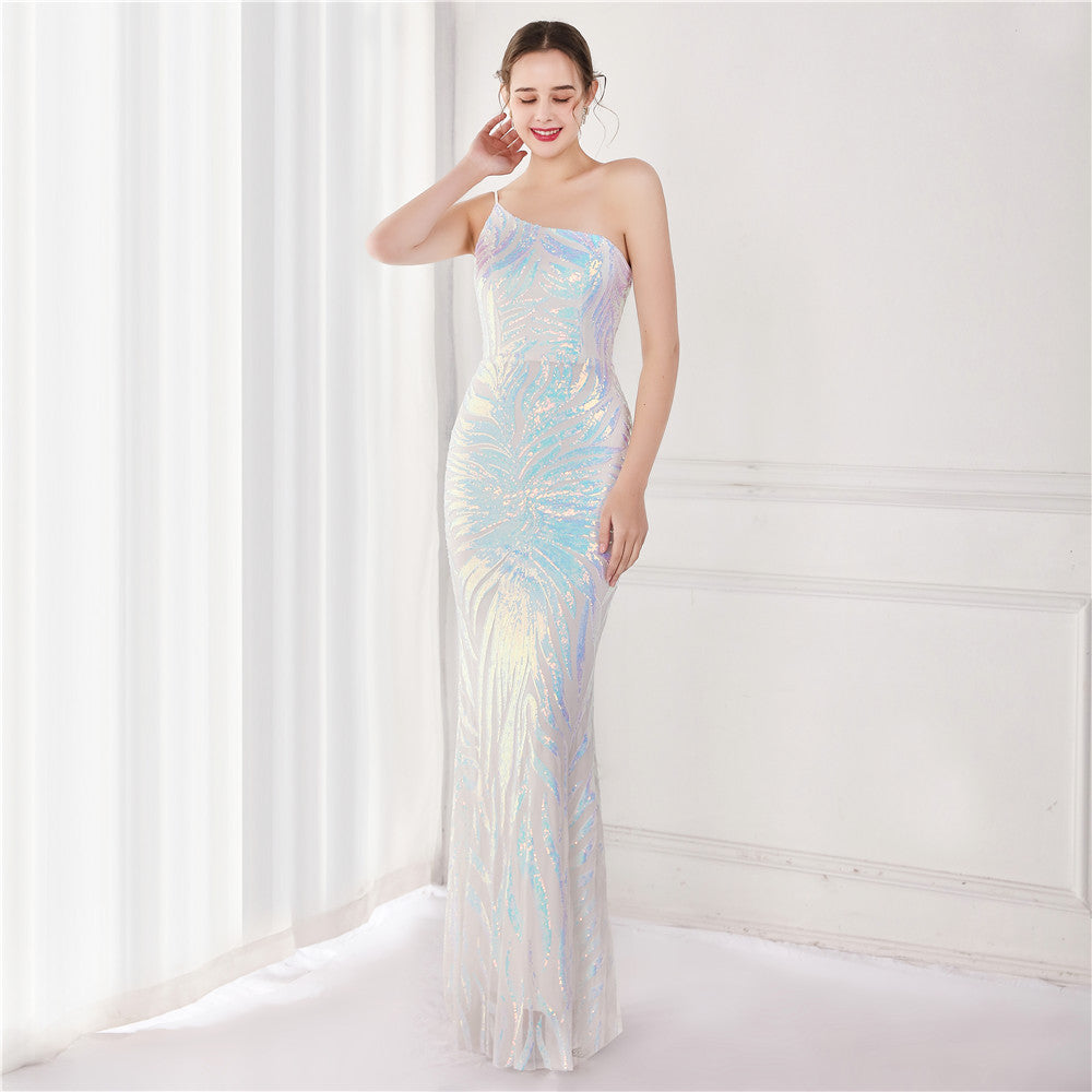 New Fashion Women's Sexy Sequin Evening Dress Party Dress
