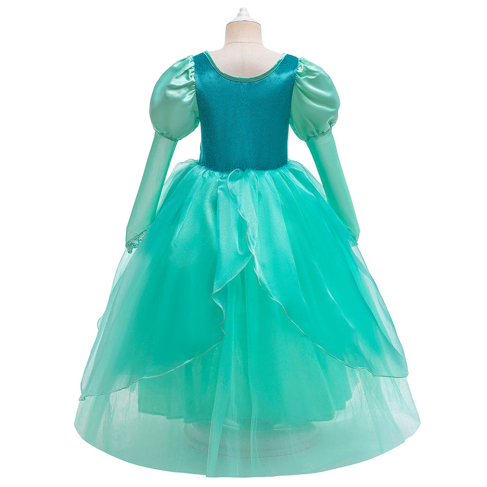 Girl's Dress Frozen Princess Dress Cosplay Holiday Performance Dress