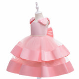 New European And American Princess Dress Girl Dress Birthday Catwalk Show Piano Performance Dress Pompous Gauze Children's Dress