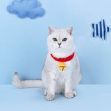 Cat bell collar pet neck accessories Bib handmade cute silent bell Japanese neck sleeve
