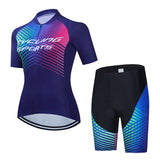 Mountain bike cycling fixture women short sleeve suit