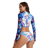 Printed swimsuit sun protection surfing suit