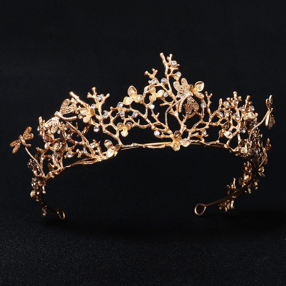 Bridal wedding tiara vintage court style rhinestone crown