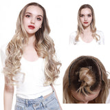 Wig women's natural curly hair big wave one piece hair extension