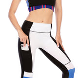 Workout pants printed top vest yoga clothes