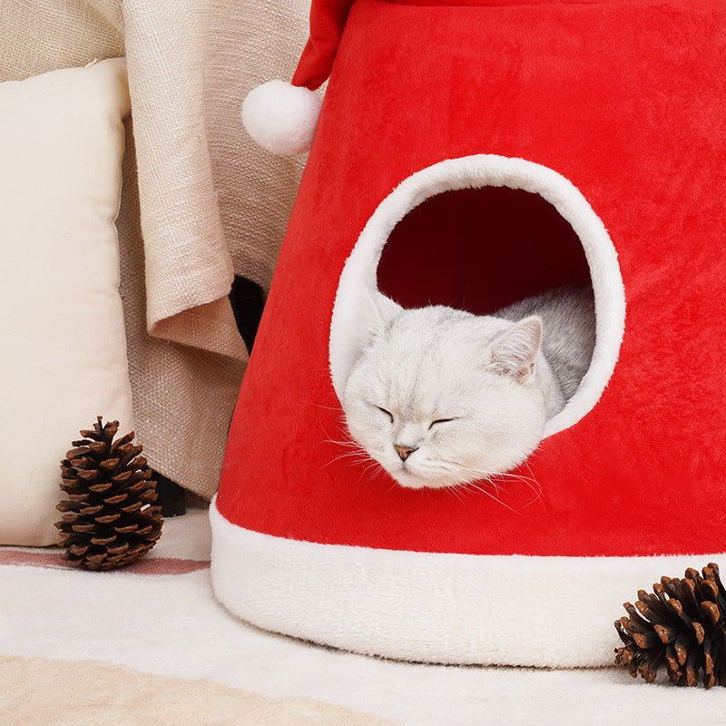 Christmas Cat's nest Four Seasons General Pet Products cat bed cat villa dog's nest cat products
