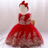 European And American New Girls Dress Bowknot Lace Gauze Pompous Dress Runway Dress