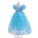 Frozen Princess Aisha Dress Cosplay Girl Dress Halloween Costume