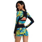 Sunscreen swimsuit surfing wetsuit printed swimsuit