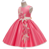 New Children's Dress Princess Dress Forged Cloth Nail Bead Flower Child Dress Dress Piano Performance Dress