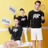 Family Matching parent-child clothes round neck long sleeve sweater