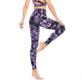 Yoga pants printed top yoga clothes vest for women