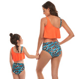 New parent-child Tankini split swimsuit swimwear for Mom and Me