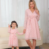 Women's elegant fashion dress parent-child dress For Mom And Me