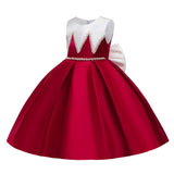 New European And American Girl Host Performance Clothes Children Piano Dress Autumn And Winter Little Girl's Birthday Princess Skirt