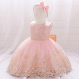 European And American New Girls Dress Bowknot Lace Gauze Pompous Dress Runway Dress