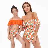 Parent-child new swimsuit female high waist bikini mother and daughter swimsuit for Mom and Me