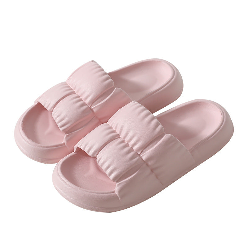 Household summer outdoor couple indoor bathroom thick bottom slip-on slippers for Women and Men