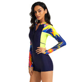 Diving suit swimsuit women's zipper surfing suit