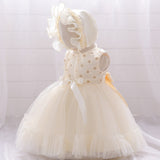 New Children's Dress Sequined Embroidered Baby Dress First Year Baby Princess Dress Birthday Dress