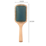 Beech air cushion comb women's hair comb square oval dark green air bag massage comb hair meridian large plate comb