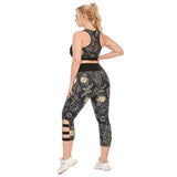 Plus size track pants yoga vest bra for women