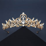 Vintage tiara alloy diamond crown