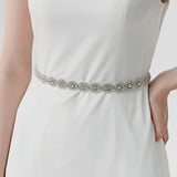 Exquisite hand-sewn rhinestone bridal belt