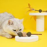 Cat Mint ball cat molar stick tooth cleaning cat toy self hi tease cat stick bite resistant wood Tianliao cat products