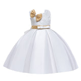 New Flower Girl Wedding Dress Children's Birthday Princess Dress Host Girl Piano Performance Dress
