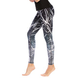 Workout clothes printed tights yoga exercise top