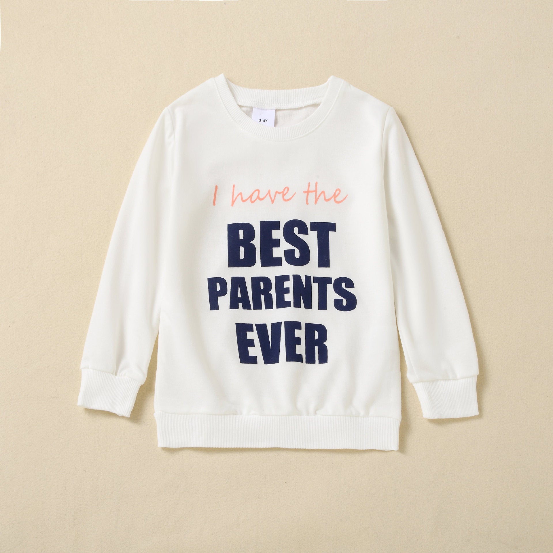 Family Matching parent-child outfit letter print sweatshirt