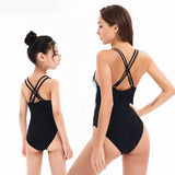 Parent-child swimsuit female printed one-piece bikini sexy cutout mother and daughter swimsuit for Mom and Me
