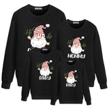 Christmas printed crew neck top parent-child sweater