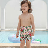 Family Matching nylon flower print swimsuit Family parent-child swimsuit