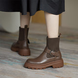 Platform casual all-matching women's boots