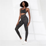 Skinny hip raise high waist breathable Sports Night running reflective point yoga pants female