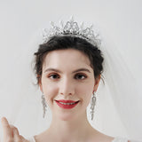 Bridal wedding rhinestone pearl tiara