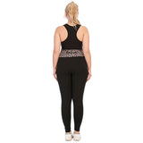 Plus size sports top vest yoga clothes tights for women