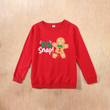 Gingerbread Man pattern sweater Christmas parent-child outfit