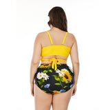 Women's swimsuit plus size bikini print swimwear