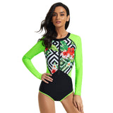 Surfing clothes long sleeve sun protection women's swimsuit