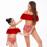 Swimsuit parent-child split high waist bikini new sexy mother and daughter swimsuit for Mom and Me