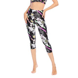 Workout clothes printed tights yoga clothes sports top bra