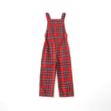 Mother-daughter matching outfit Plaid parent-child jumpsuit overalls for Mom and Me
