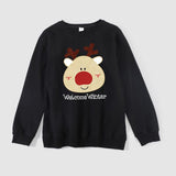 Casual cartoon pattern Christmas family parent-child outfit